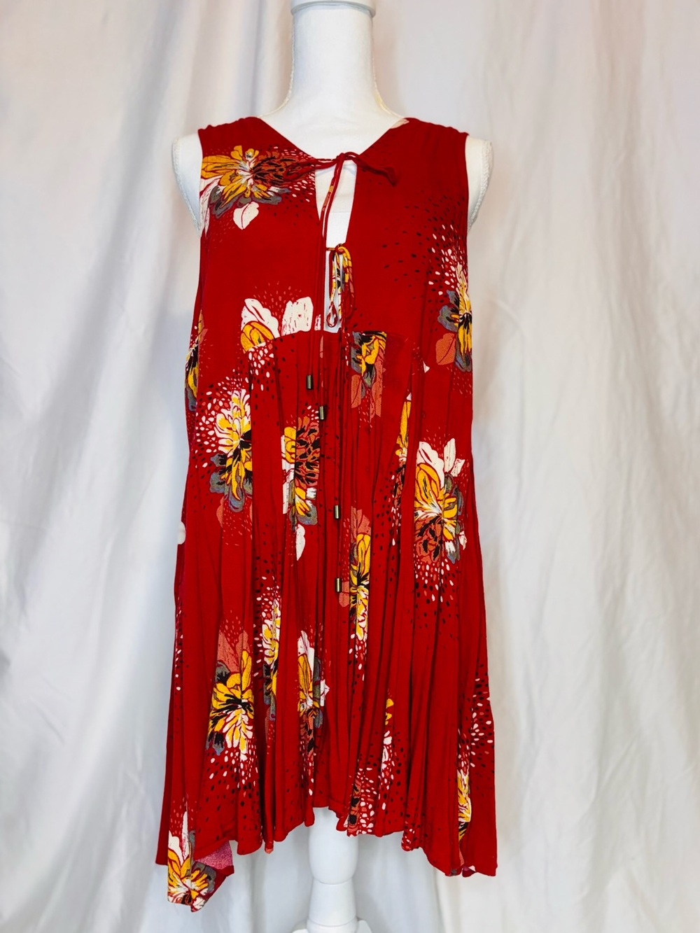 Free People Lovely Day Printed Tunic Mini Dress